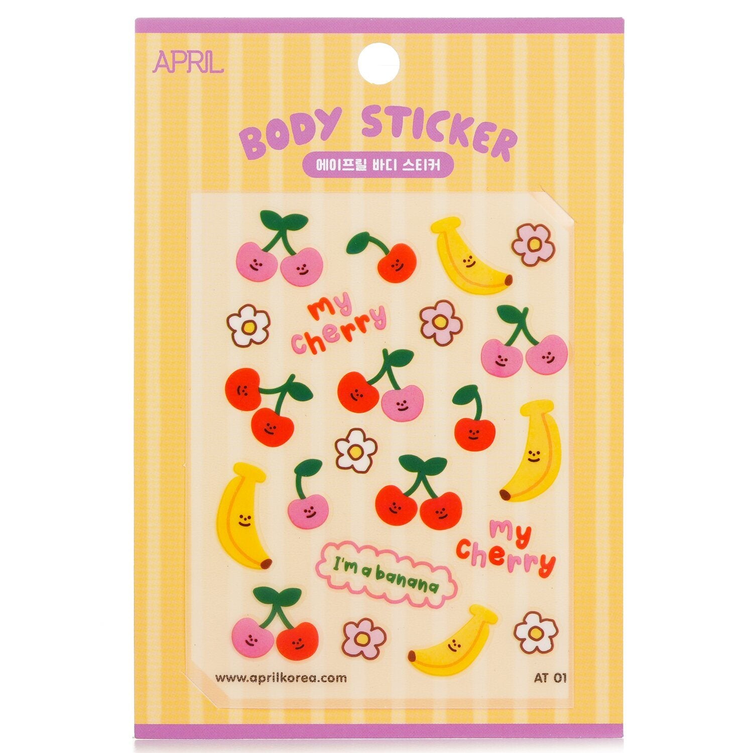 APRIL KOREA - April Body Sticker - # AT 01 042326 1pc