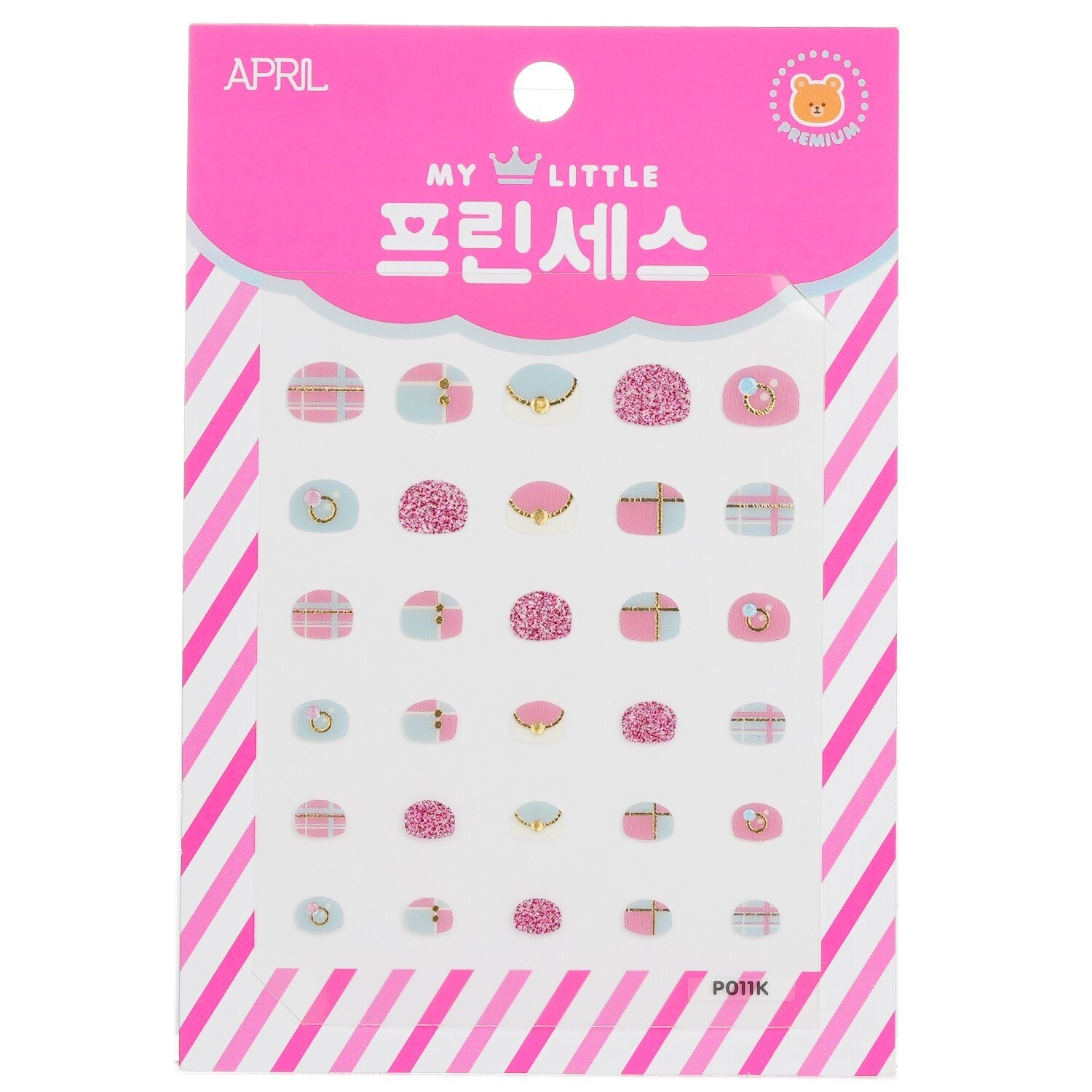 APRIL KOREA - Princess Kids Nail Sticker - # P011K 041251 1pack