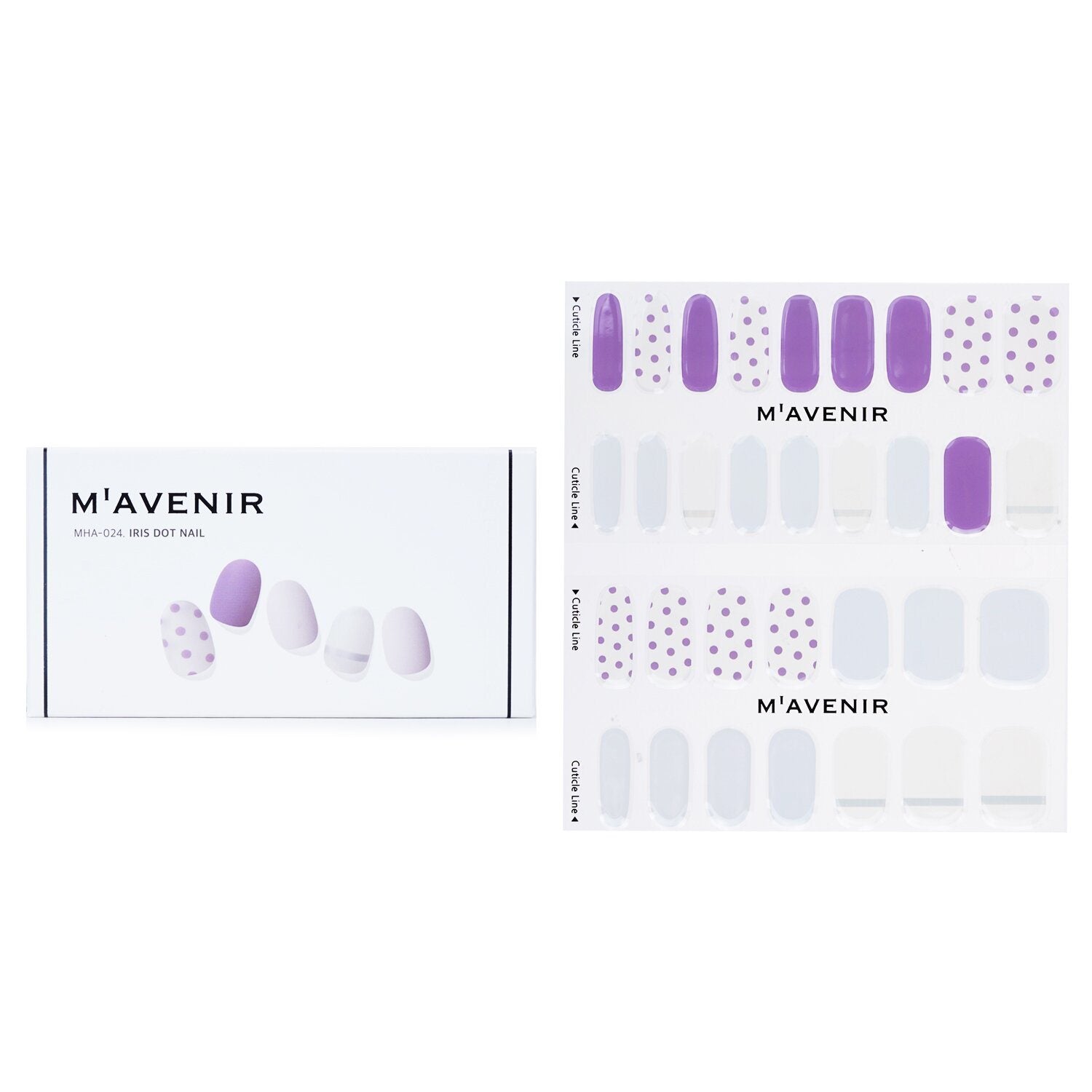 MAVENIR - Nail Sticker (Patterned) - # Iris Dot Nail MHA-024 / 020581 32pcs