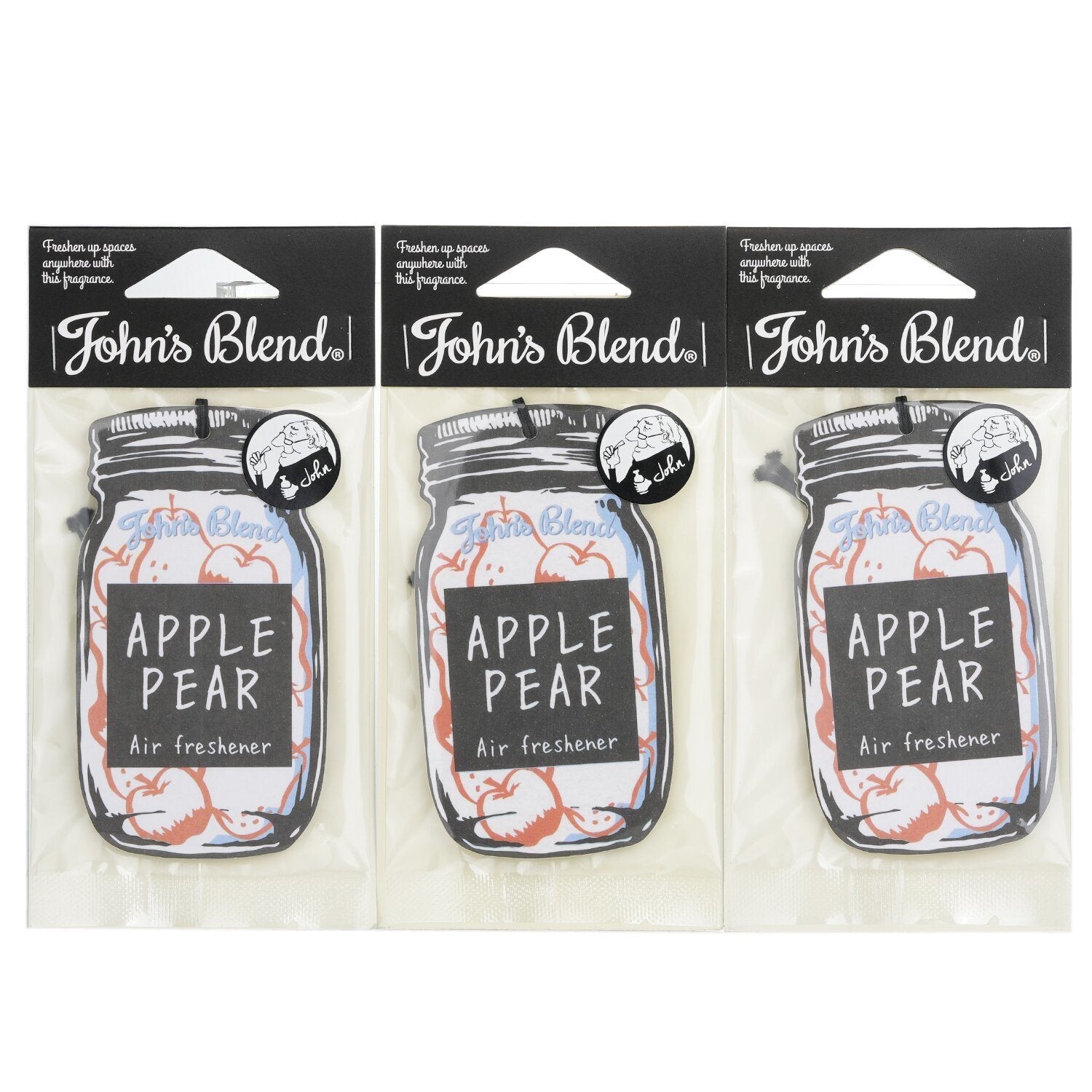 JOHN'S BLEND - Air Freshener - Apple Pear 282860 3pcs