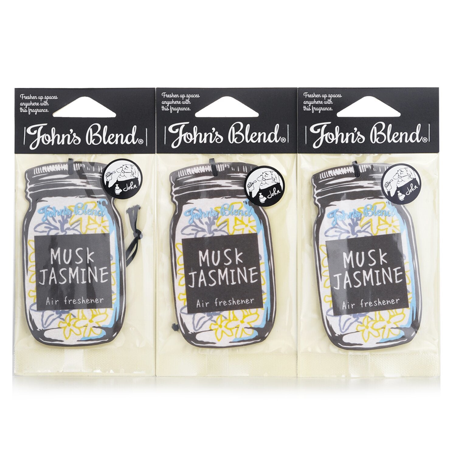 JOHN'S BLEND - Air Freshener - Musk Jasmine 287506 3pcs