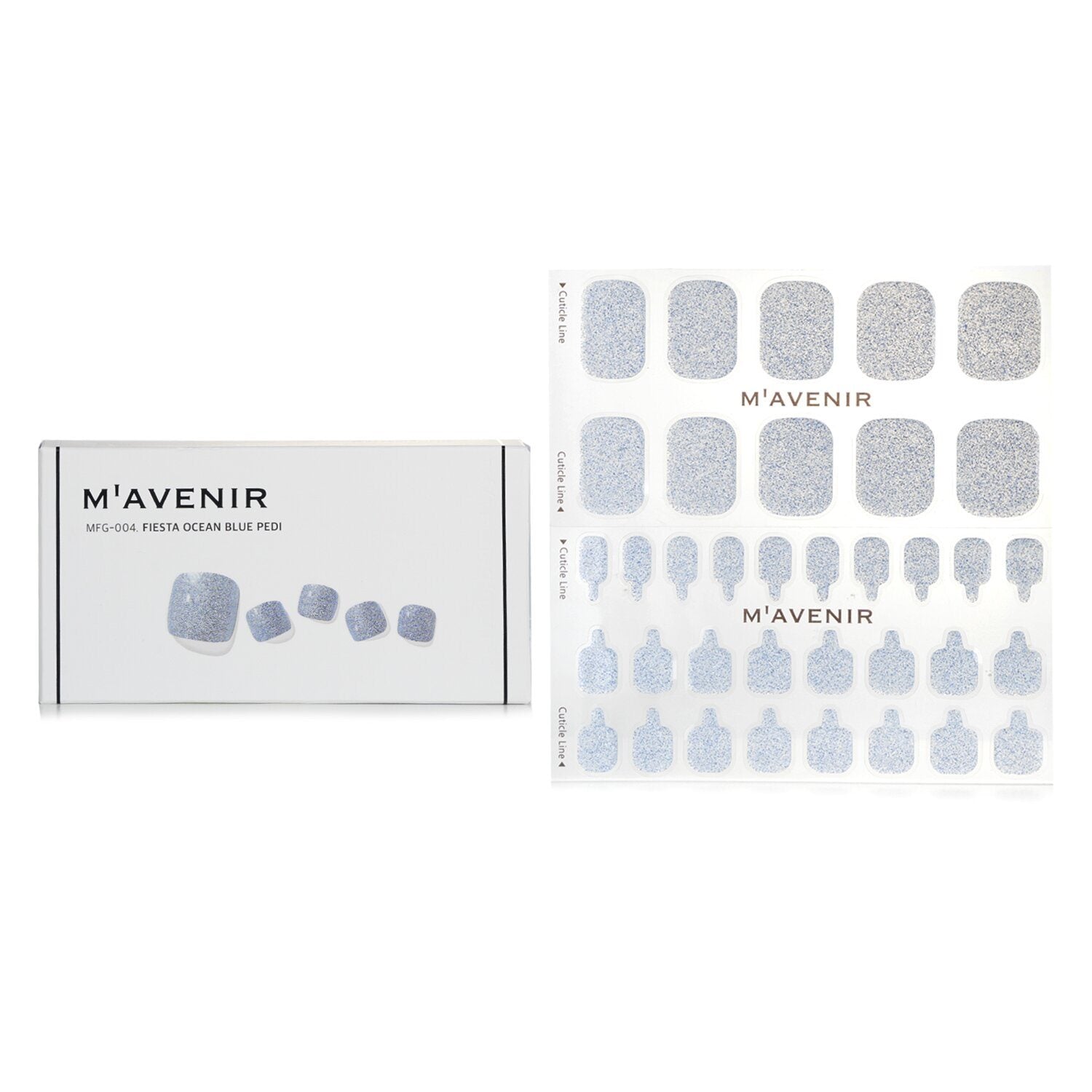 MAVENIR - Nail Sticker (Blue) - # Fiesta Ocean Blue MFG-004 / 020703 32pcs