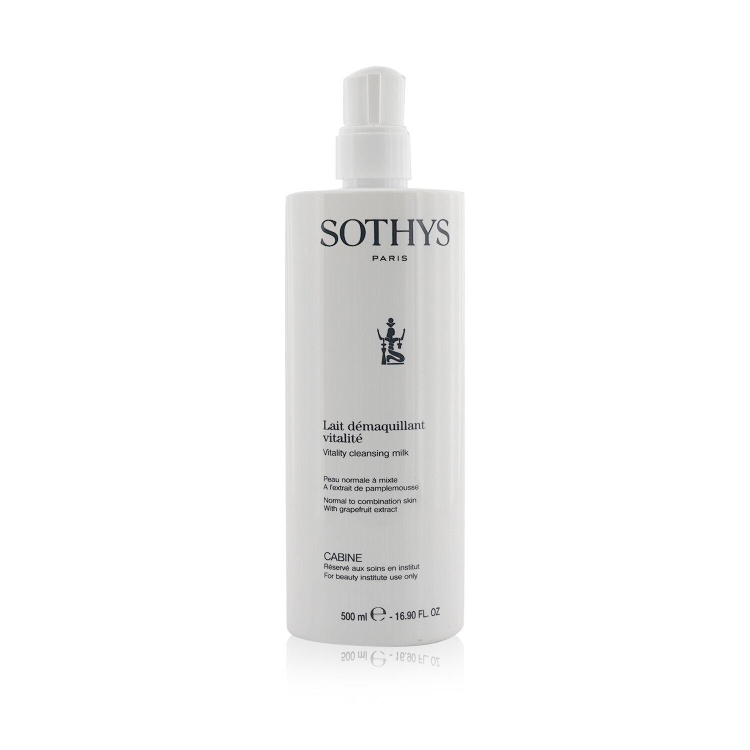 Sothys - Vitality Cleansing Milk - For Normal to Combination Skin , With Grapefruit Extract (Salon Size) - 500ml/16.9oz StrawberryNet