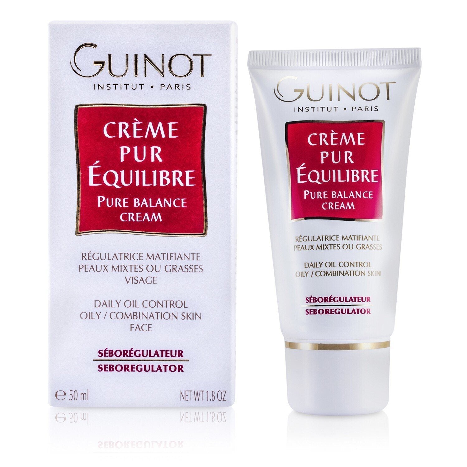 Guinot - Pure Balance Cream - Daily Oil Control (For Combination or Oily Skin) - 50ml/1.7oz StrawberryNet