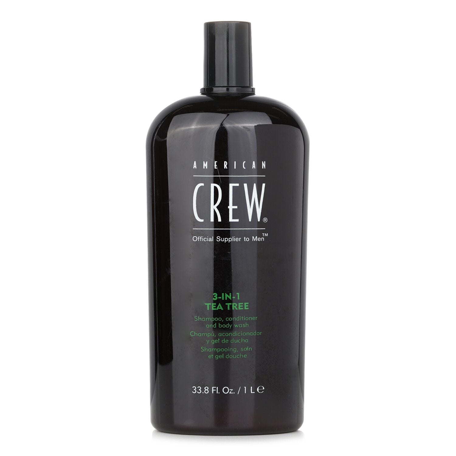 AMERICAN CREW - Men 3-IN-1 Tea Tree Shampoo, Conditioner and Body Wash 1000ml/33.8oz