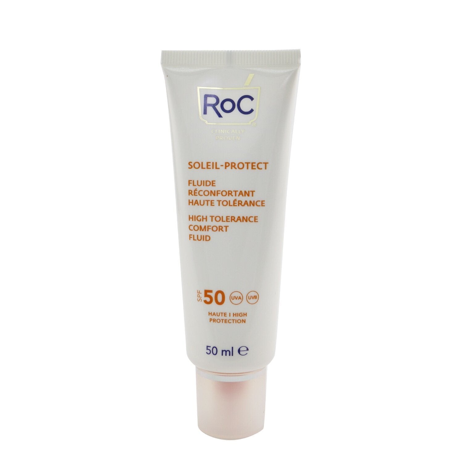 ROC - Soleil-Protect High Tolerance Comfort Fluid SPF 50 UVA & UVB (Comforts Sensitive Skin) 800060 50ml/1.69oz