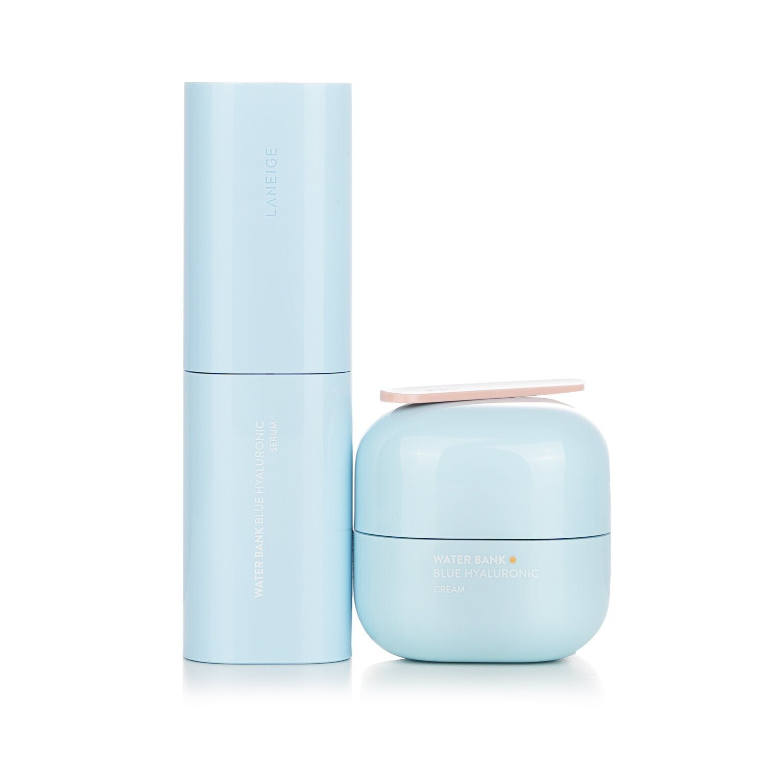 LANEIGE - Water Bank Blue Hyaluronic (For Normal To Dry Skin) : 1x Serum 50ml/1.6oz + 1x Cream 50ml/1.6oz 530552 2pcs