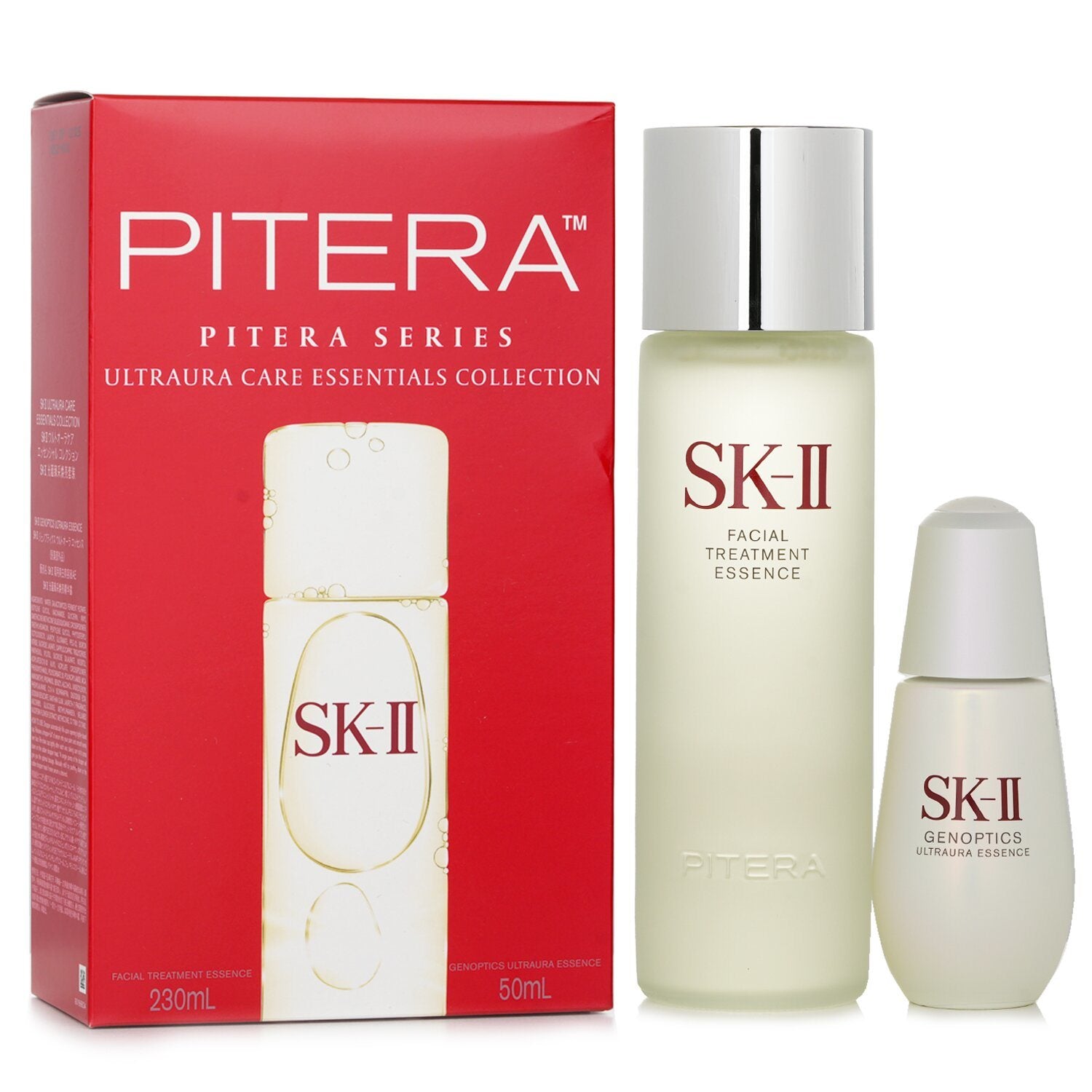 SK II - Ultraura Care Essentials Collection: Facial Treatment Essence 230ml + Genoptics Ultraura Essence 50ml 100808 2pcs