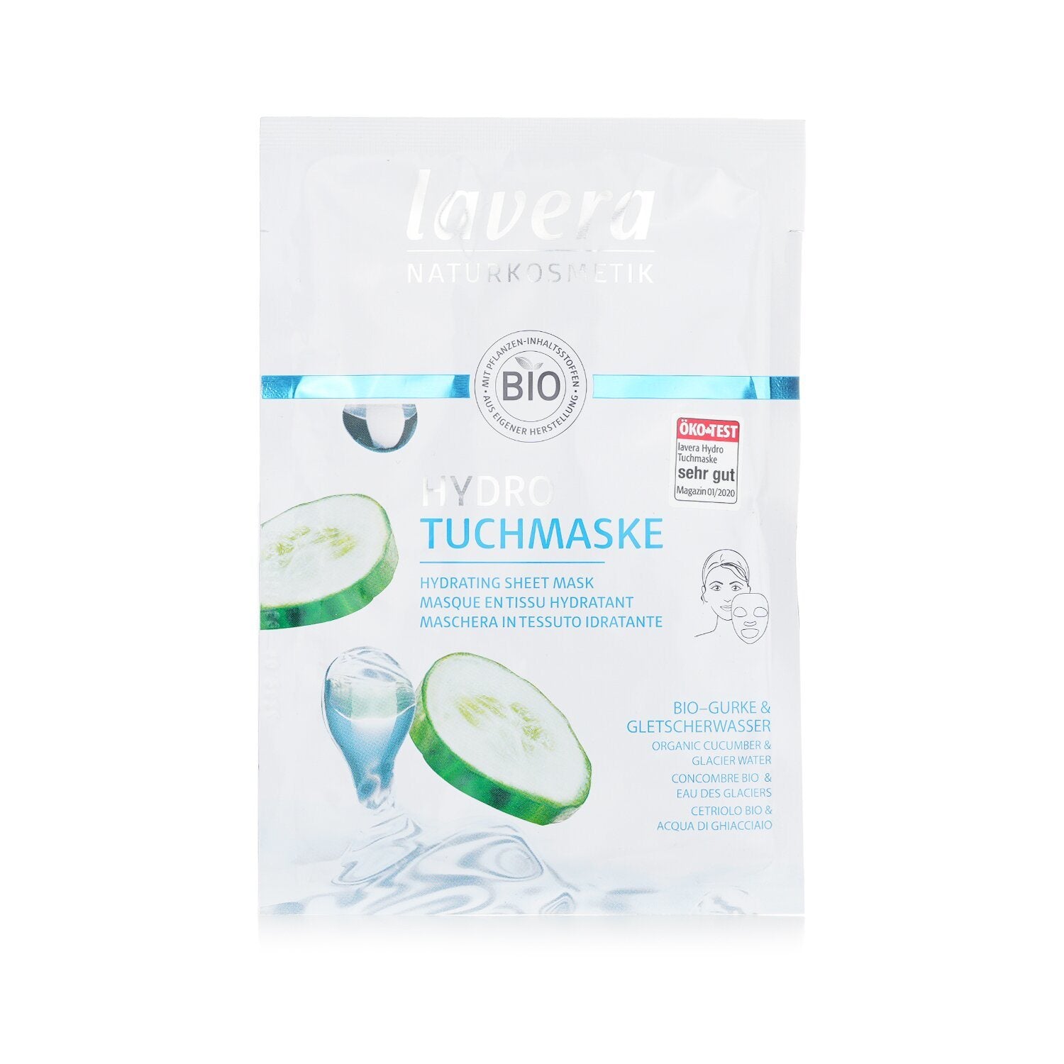 LAVERA - Sheet Mask - Hydrating (With Organic Cucumber & Glacier Water) 109997/632022 1sheet