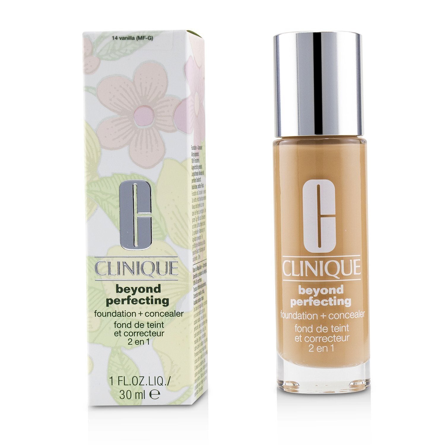 CLINIQUE - Beyond Perfecting Foundation & Concealer - # 14 Vanilla (MF-G) Z9FF-14 / 711979 30ml/1oz