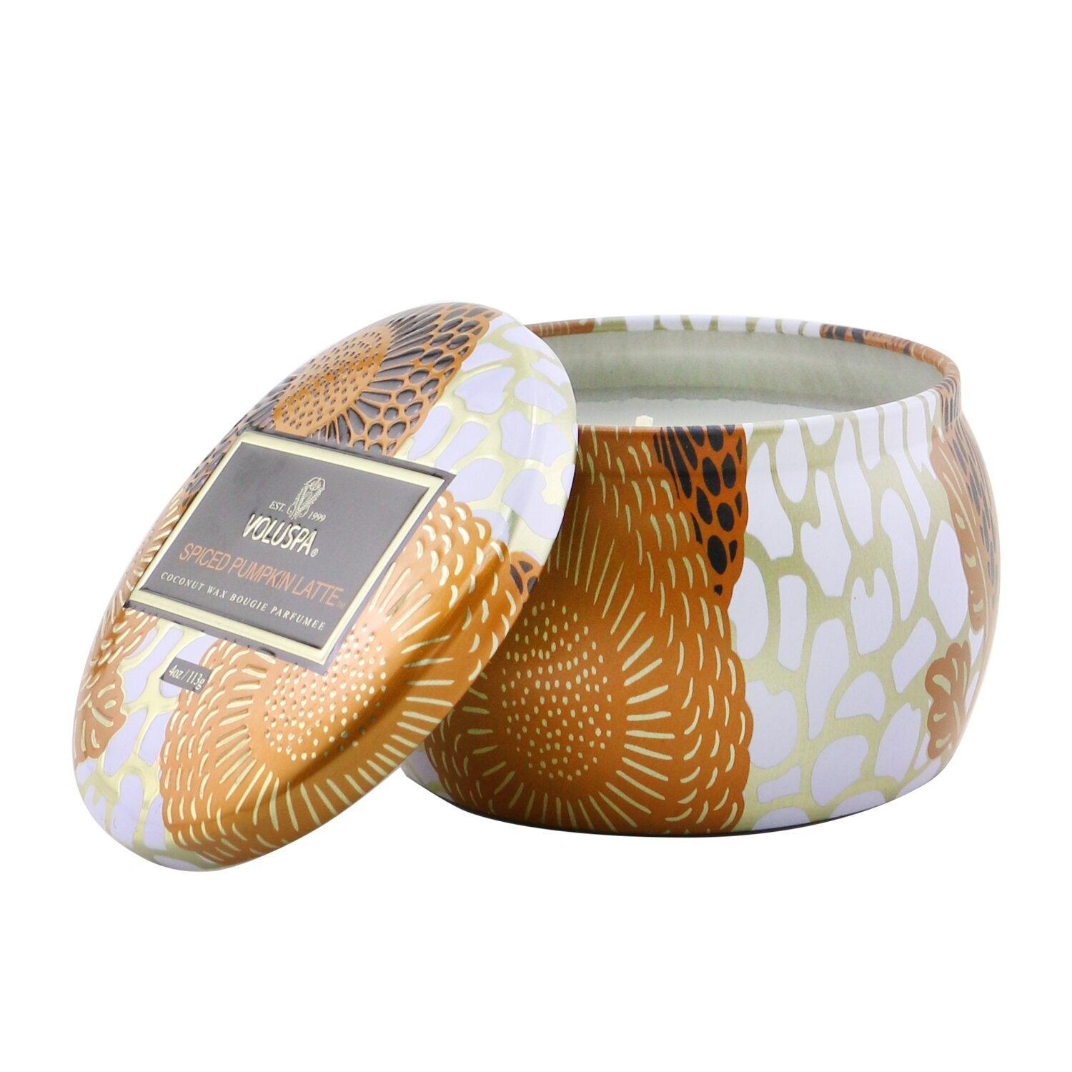 VOLUSPA - Mini Tin Candle - Spiced Pumpkin Latte 72121 113g/4oz