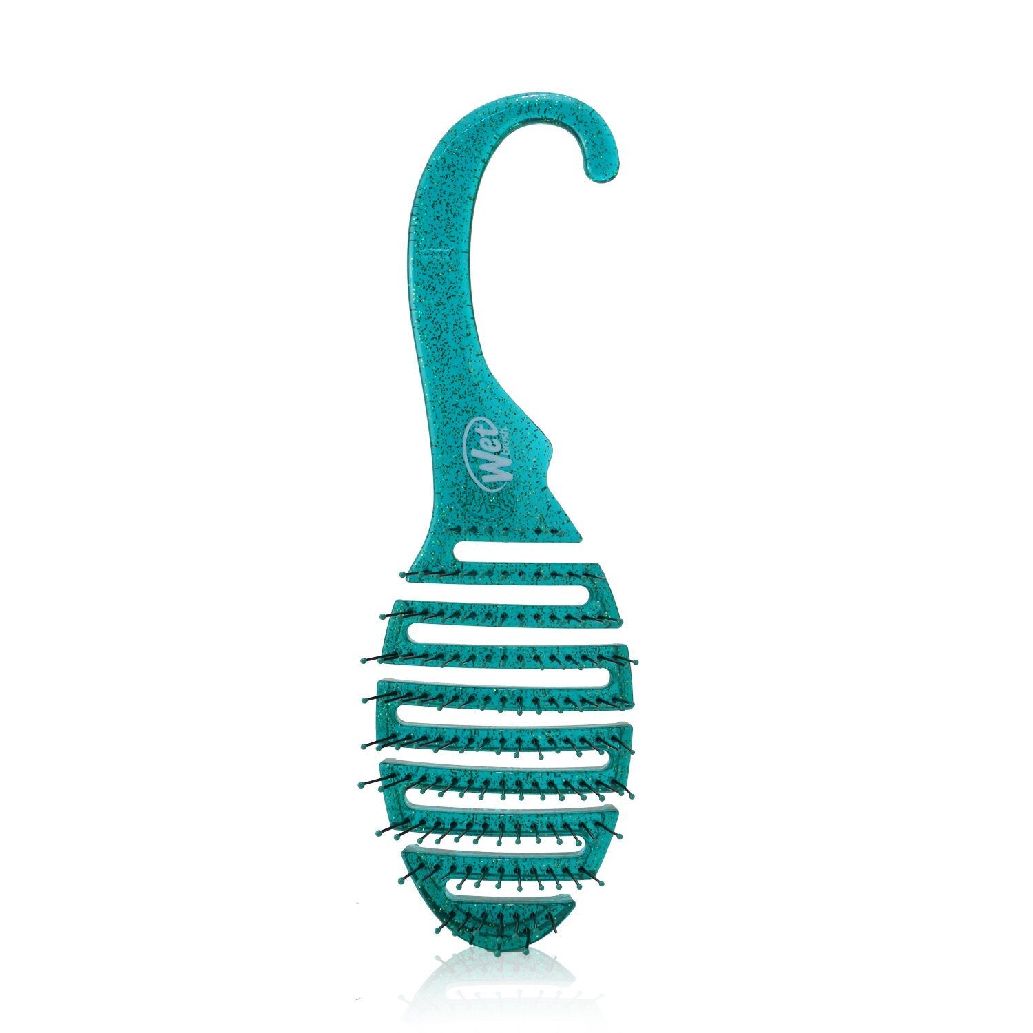 WET BRUSH - Shower Detangler - # Green Glitter   BWR801GREEGL 1pc
