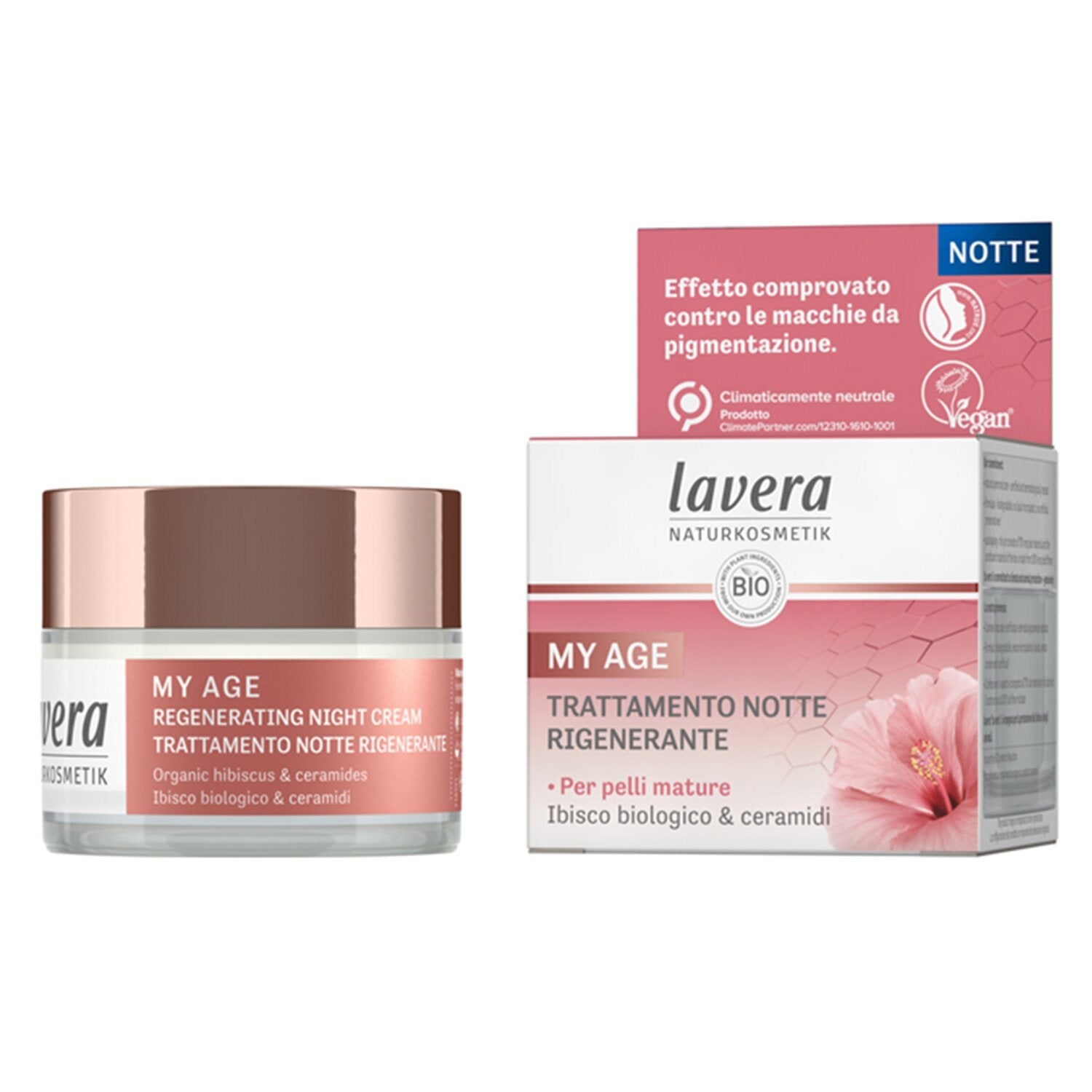 LAVERA - My Age Regenerating Night Cream With Organic Hibiscus & Ceramides - For Mature Skin 110660/635542 50ml/1.7oz