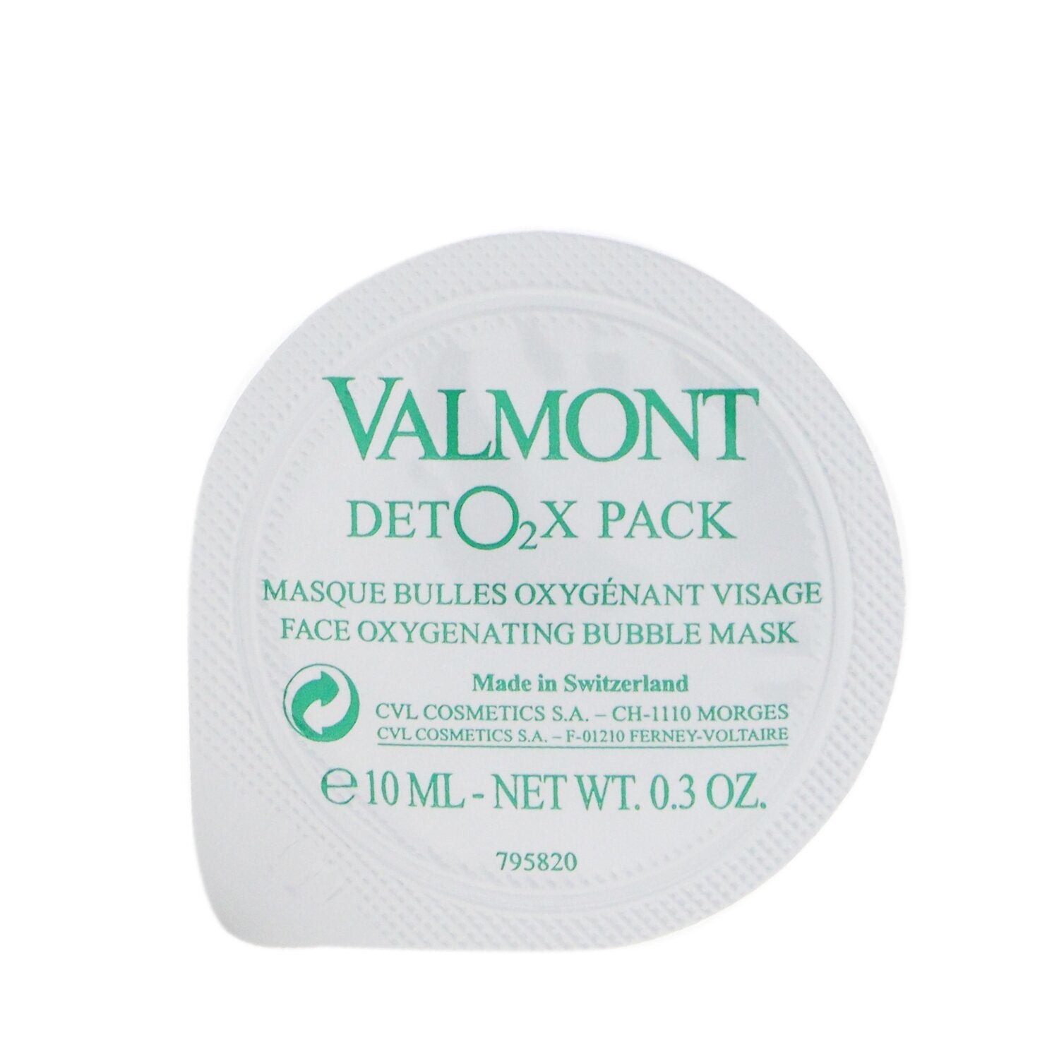 VALMONT - Deto2x Pack - Oxygenating Bubble Mask 705820/058207 6x10ml/0.3oz