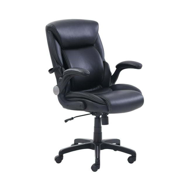 Air Lumbar Bonded Leather Manager Office Chair