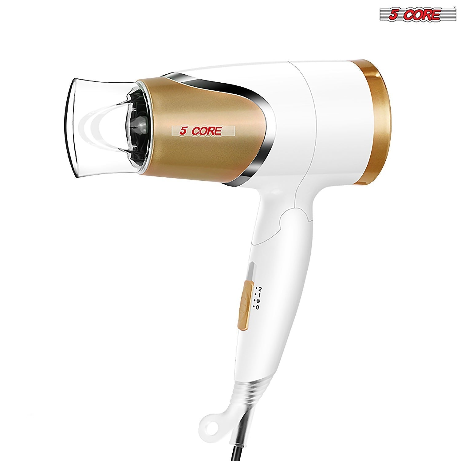 5 Core Hair Blow Dryer Lightweight | Hair Dryer Ionic Men Women Blower 1875W Ceramic Quiet Styling Pik - HD F